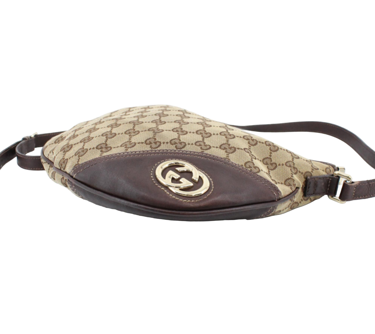 Pre-Owned Gucci Brit GG Canvas Crossbody GUC.B.1031