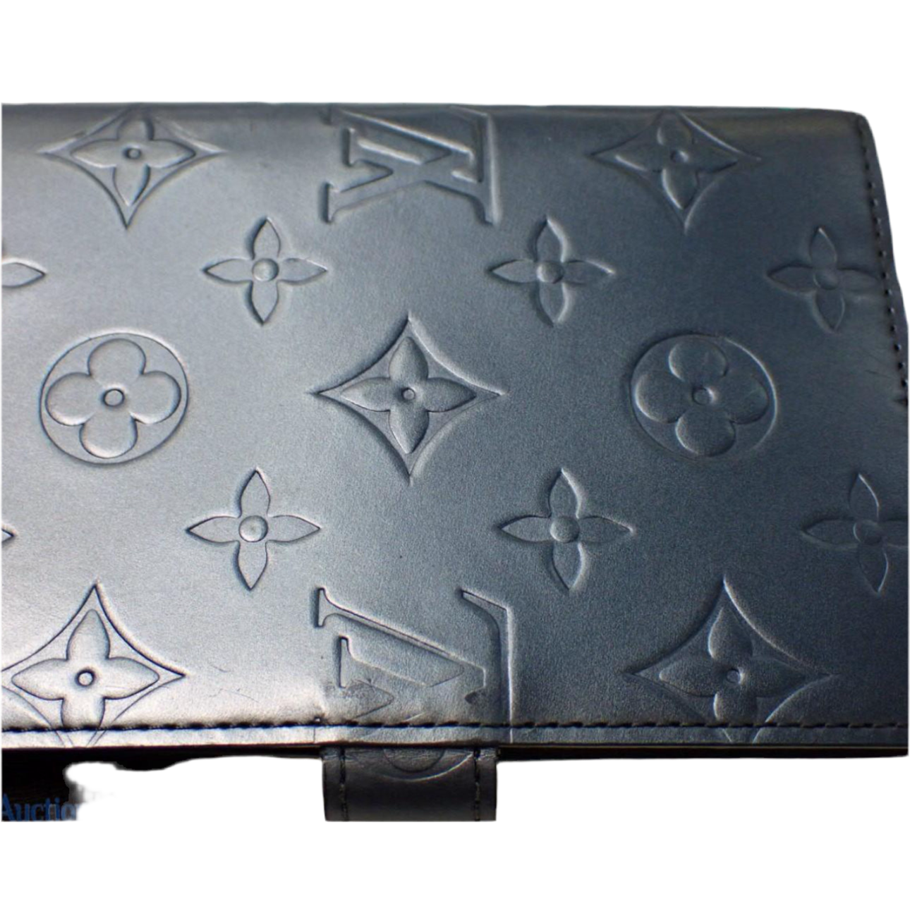 Preowned Louis Vuitton Small Day Agenda Matte Monogram Leather (Blue)-LOU.S.1091