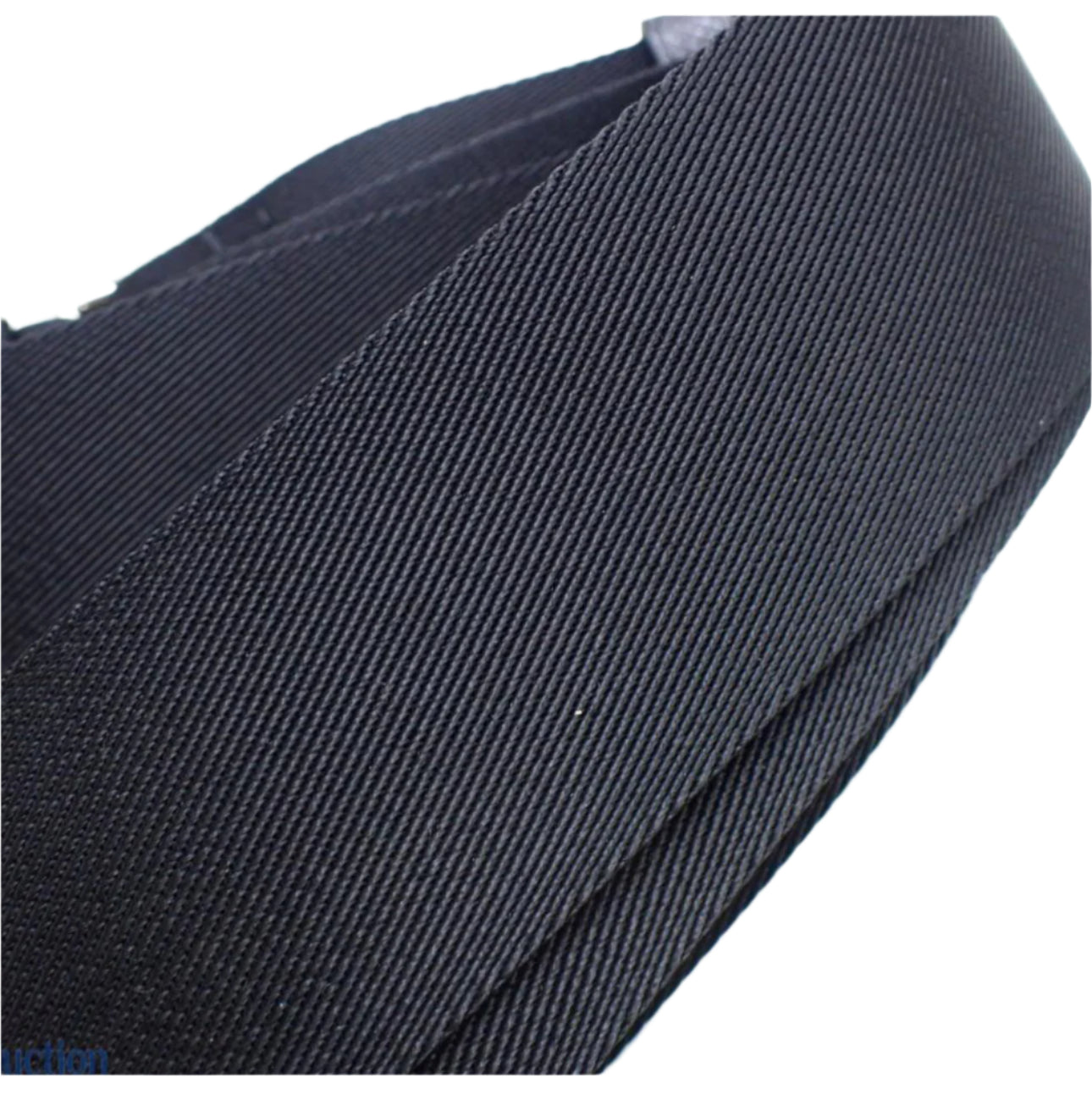 Preowned Louis Vuitton Guitar Strap w/ Silver Hardware (Black)-LOU.S.1079