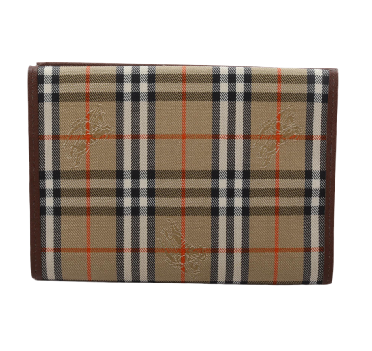 Preowned Burberry Haymark Check & Leather Agenda Cover-BUR.S.1002