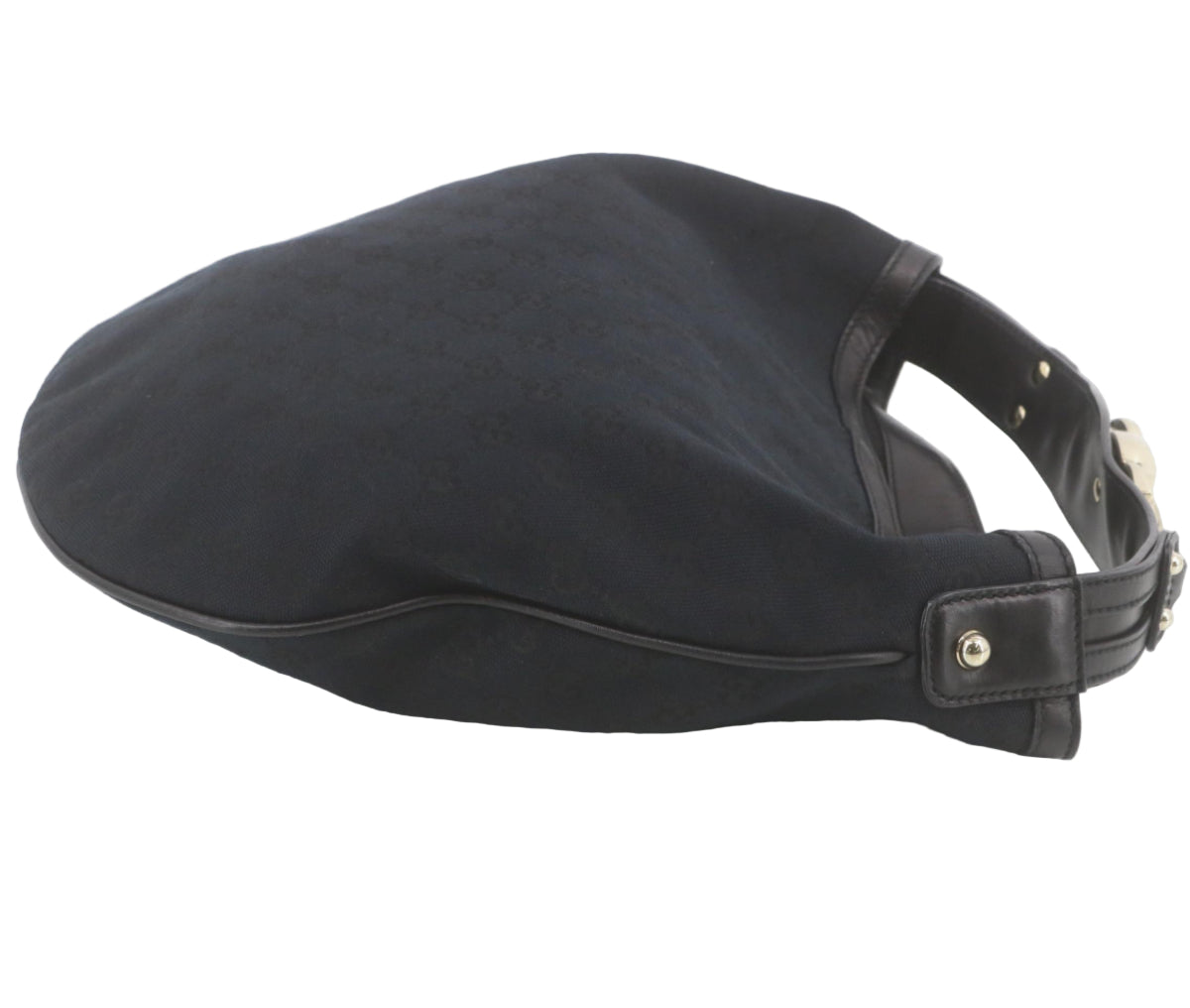 Pre-Owned Gucci Horsebit GG Canvas & Leather Shoulder Bag GUC.B.1033