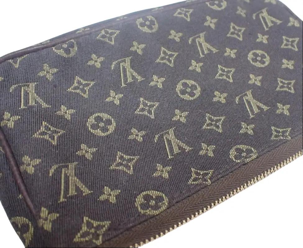 Pre-Owned Louis Vuitton Mini Pochette Mini Lin Jacquard Canvas NO STRAP - LOU.B.1168