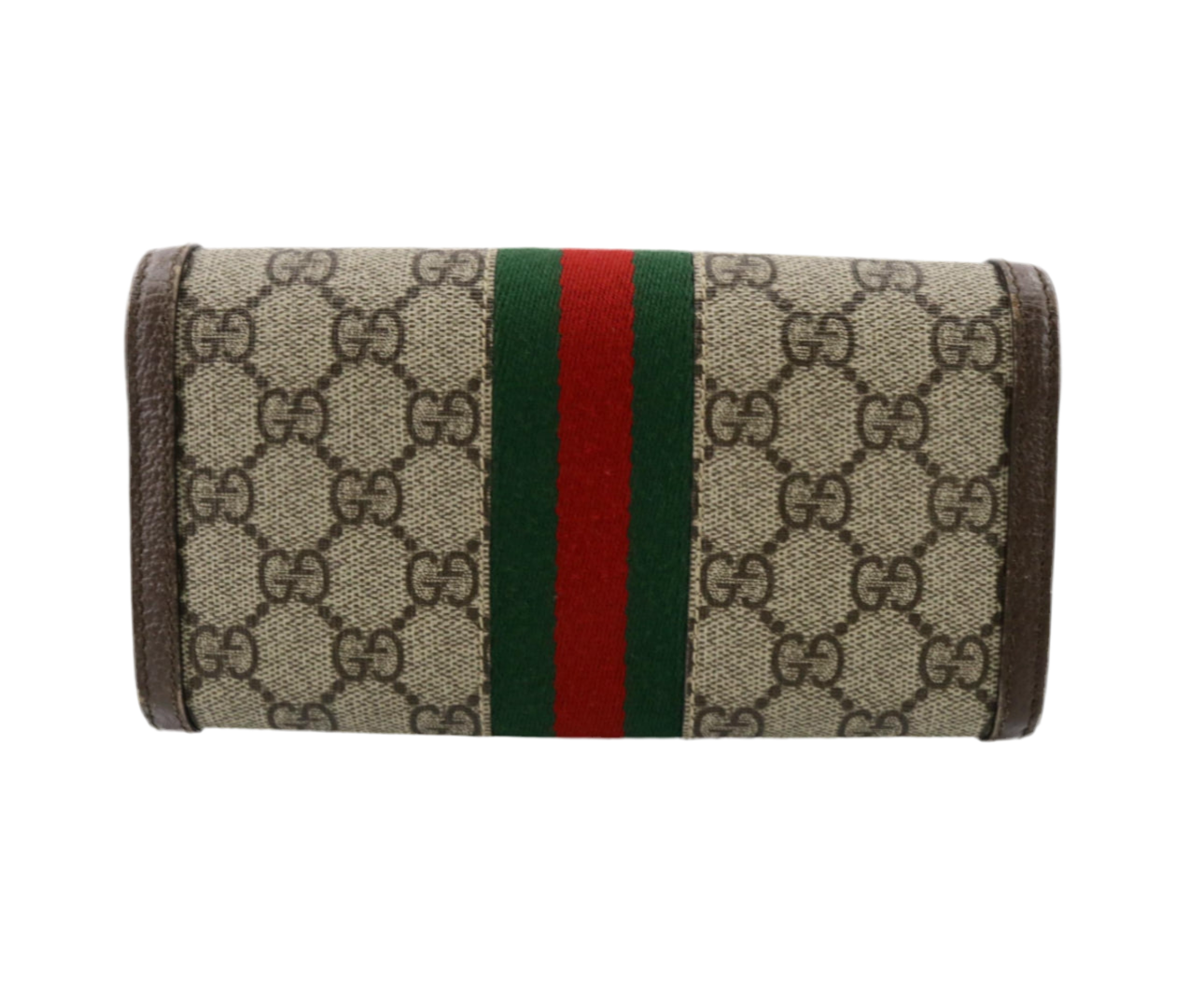 Pre-Owned Gucci Ophedia Continental GG Supreme Long Wallet