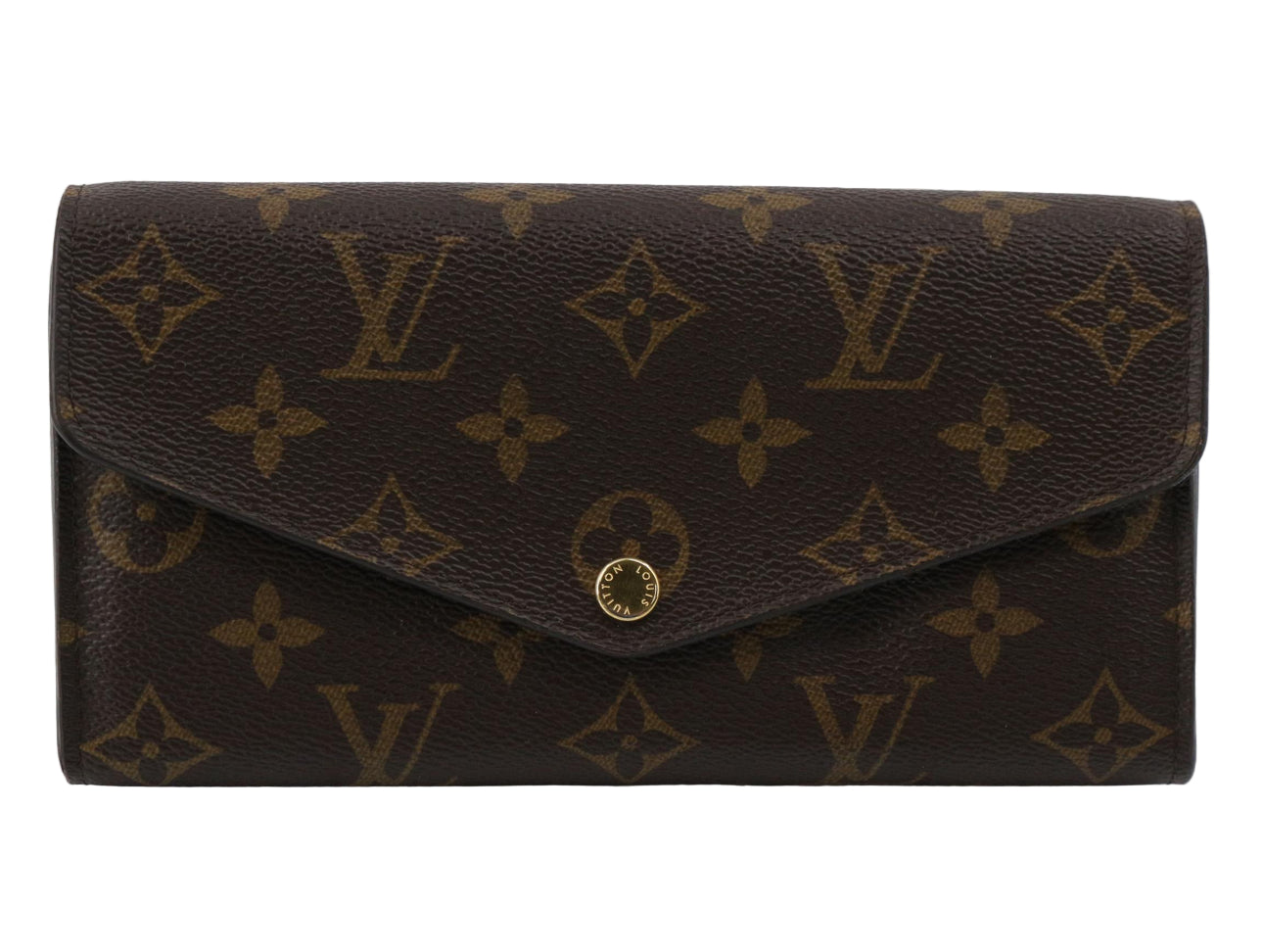 Pre-Owned Louis Vuitton Sarah Monogram Classic Long Wallet w Initials LOU.S.1150