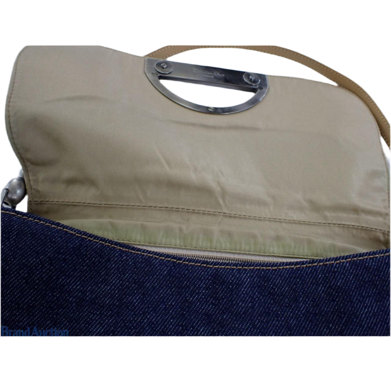 Pre-Owned Dior Malice Denim Shoulder Bag (Blue)