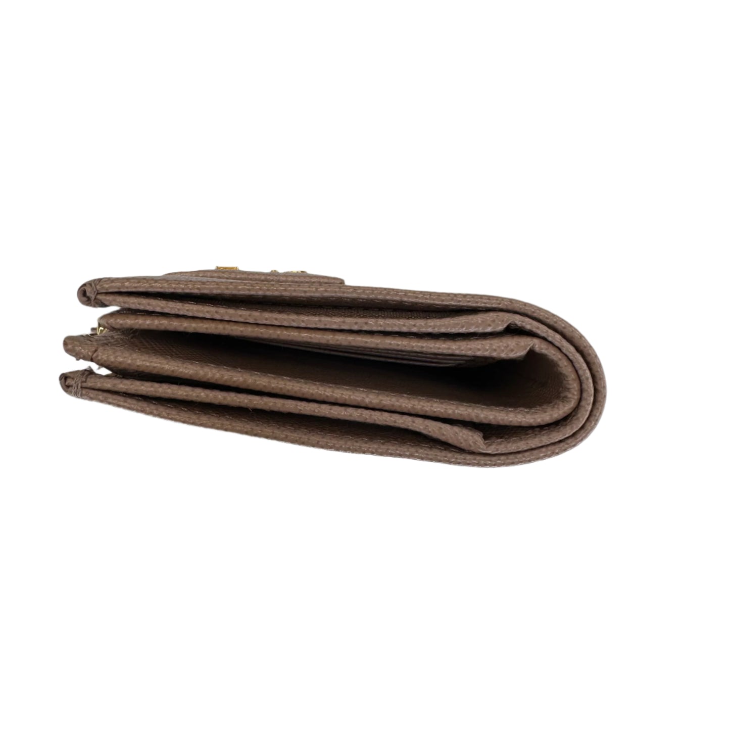 Pre-Owned Prada Long Saffiano Leather Wallet (Beige)
