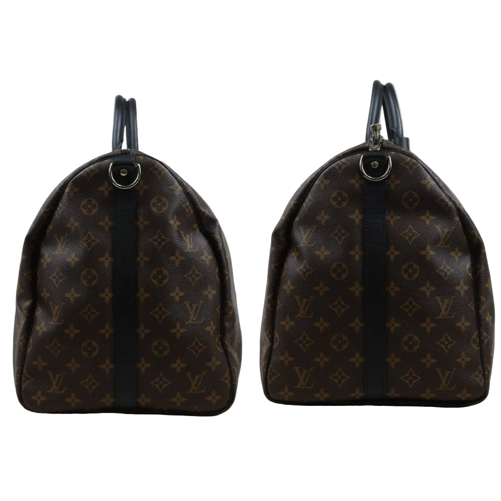 Pre-Owned Louis Vuitton Keepall 55 Bandoulier Monogram Macassar Canvas Travel Bag LOU.T.1013