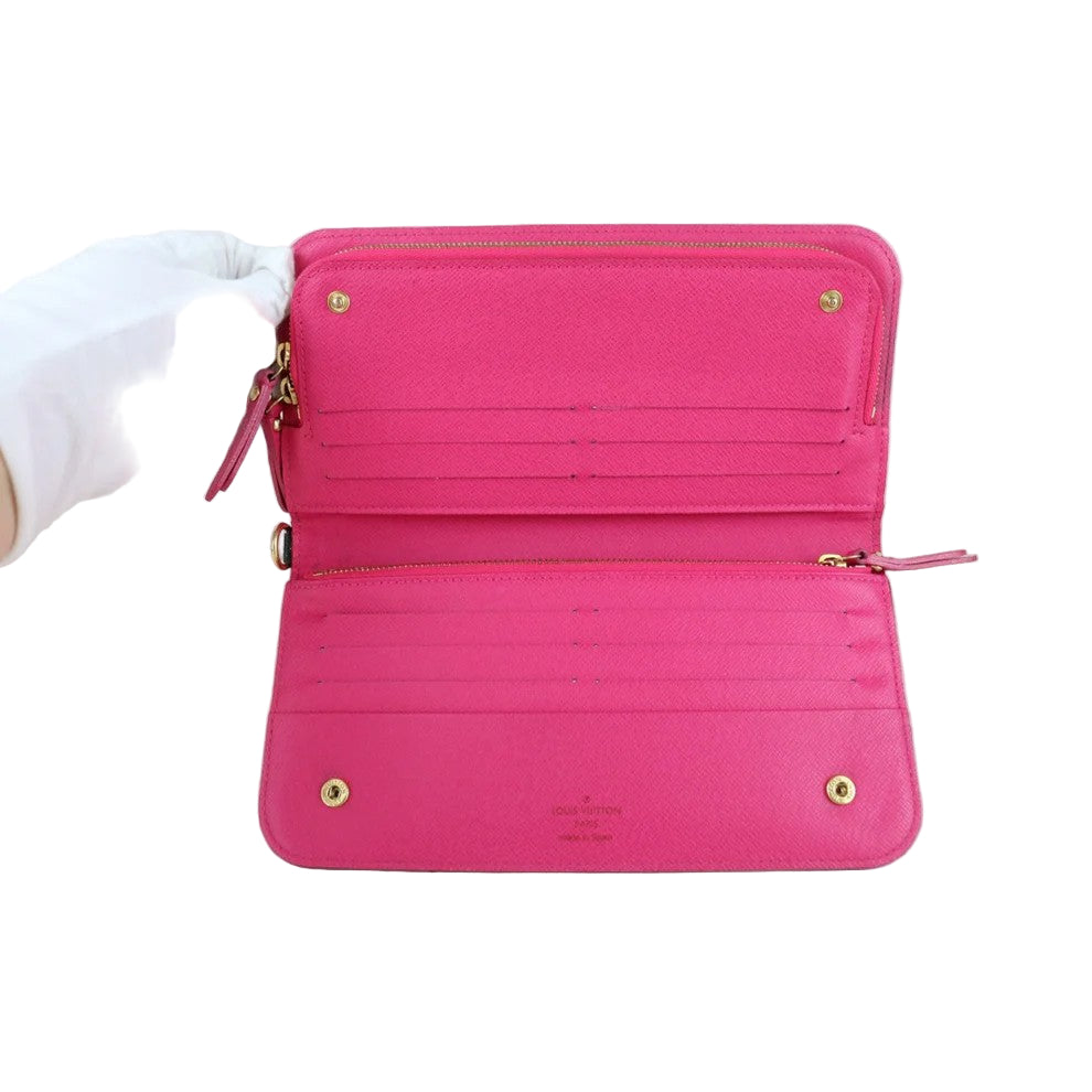 Pre-Owned Louis Vuitton Insolite Long Wallet Monogram Multicolor Takashi Murakami (Black) LOU.S.1104