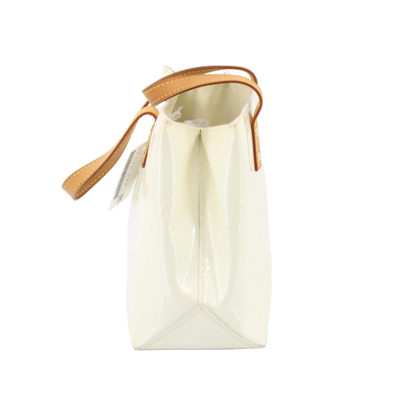 Pre-Owned Louis Vuitton Reade Vernis Leather Top Handle Bag (Pearl) LOU.B.1094