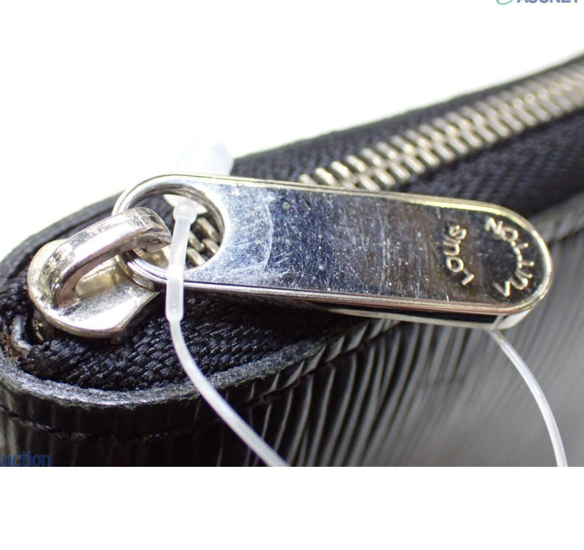 Pre-owned Louis Vuitton Zippy Coin Purse Epi Leather Wallet (Black)-LOU.S.1077