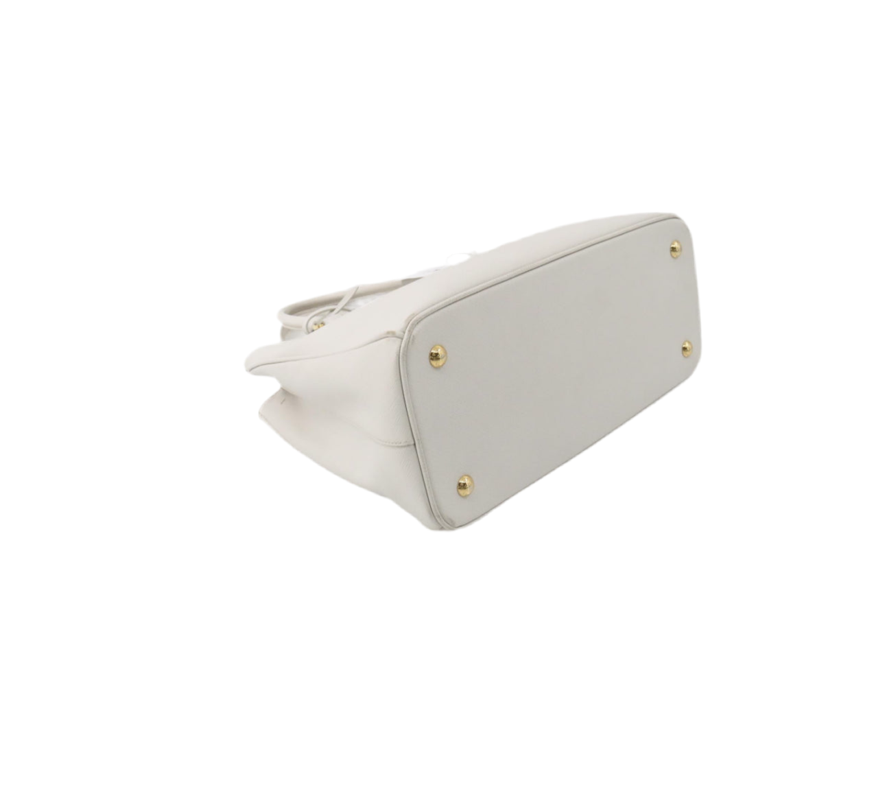 Pre-Owned Prada Galleria Saffiano Leather Shoulder Bag (Cream)
