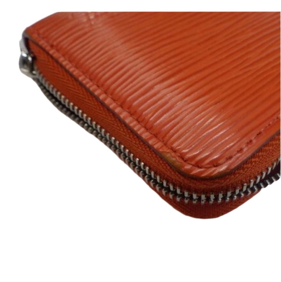 Pre-owned Louis Vuitton Zippy Coin Purse Epi Leather Wallet (Orange) LOU.S.1134