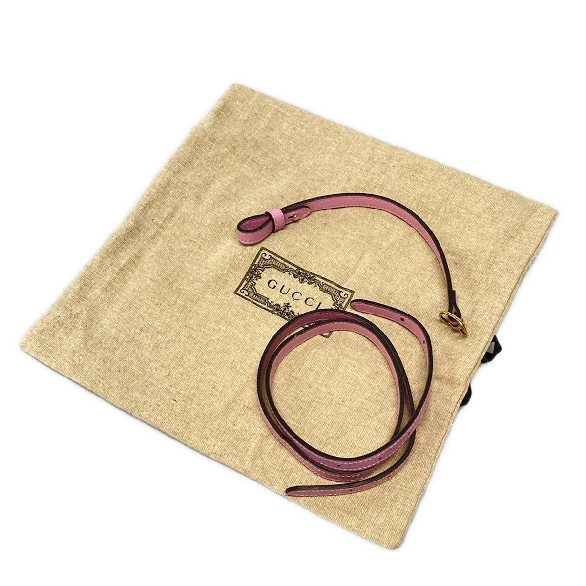Pre-Owned Gucci Mini Bamboo Top Handle 3 Way Leather Crossbody Bag (Pink)