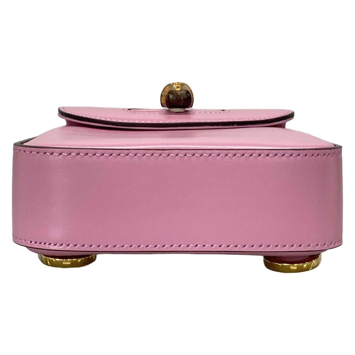 Pre-Owned Gucci Mini Bamboo Top Handle 3 Way Leather Crossbody Bag (Pink)