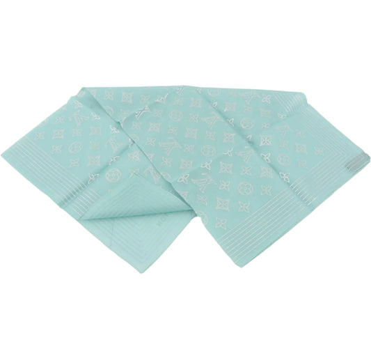 Pre-Owned Louis Vuitton Monogram Scarf (Blue)