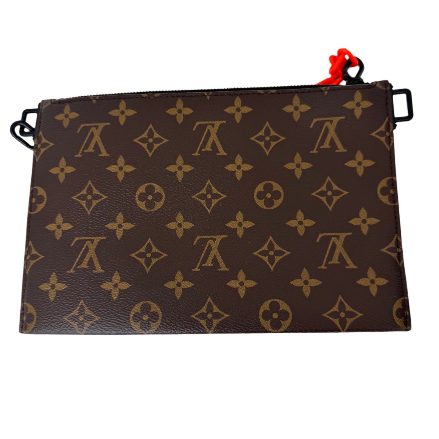 Pre-Owned Louis Vuitton Trio Pouch Taurillion Leather and Monogram Canvas Virgil Abloh Crossbody