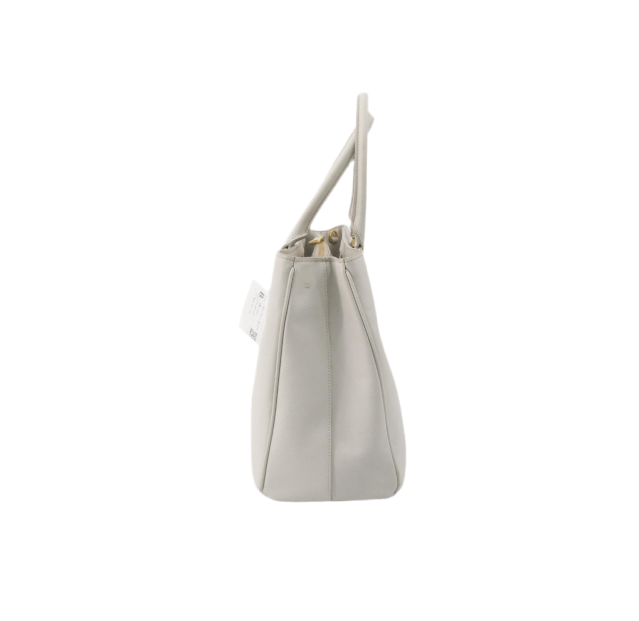 Pre-Owned Prada Galleria Saffiano Leather Shoulder Bag (Cream)