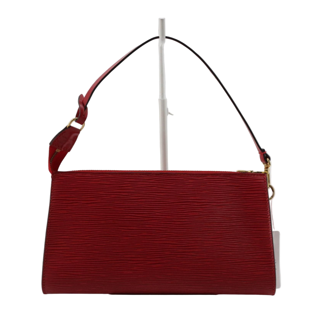 Pre-Owned Louis Vuitton Pochette Accessories Epi Leather Shoulder Bag (Castilian Red) LOU.B.1093