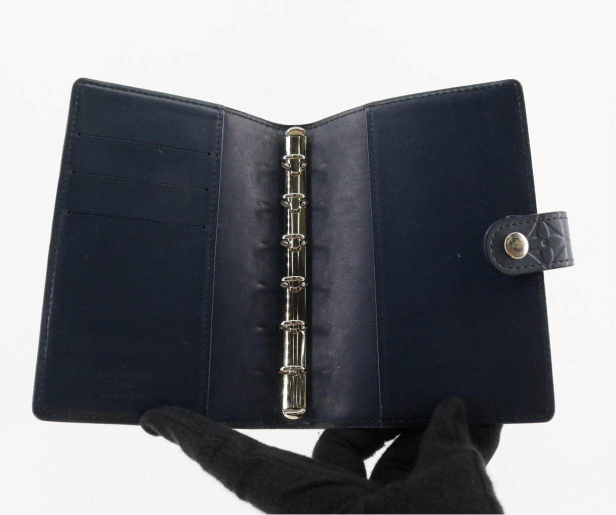 Preowned Louis Vuitton Small Day Agenda Matte Monogram Leather (Blue)-LOU.S.1091