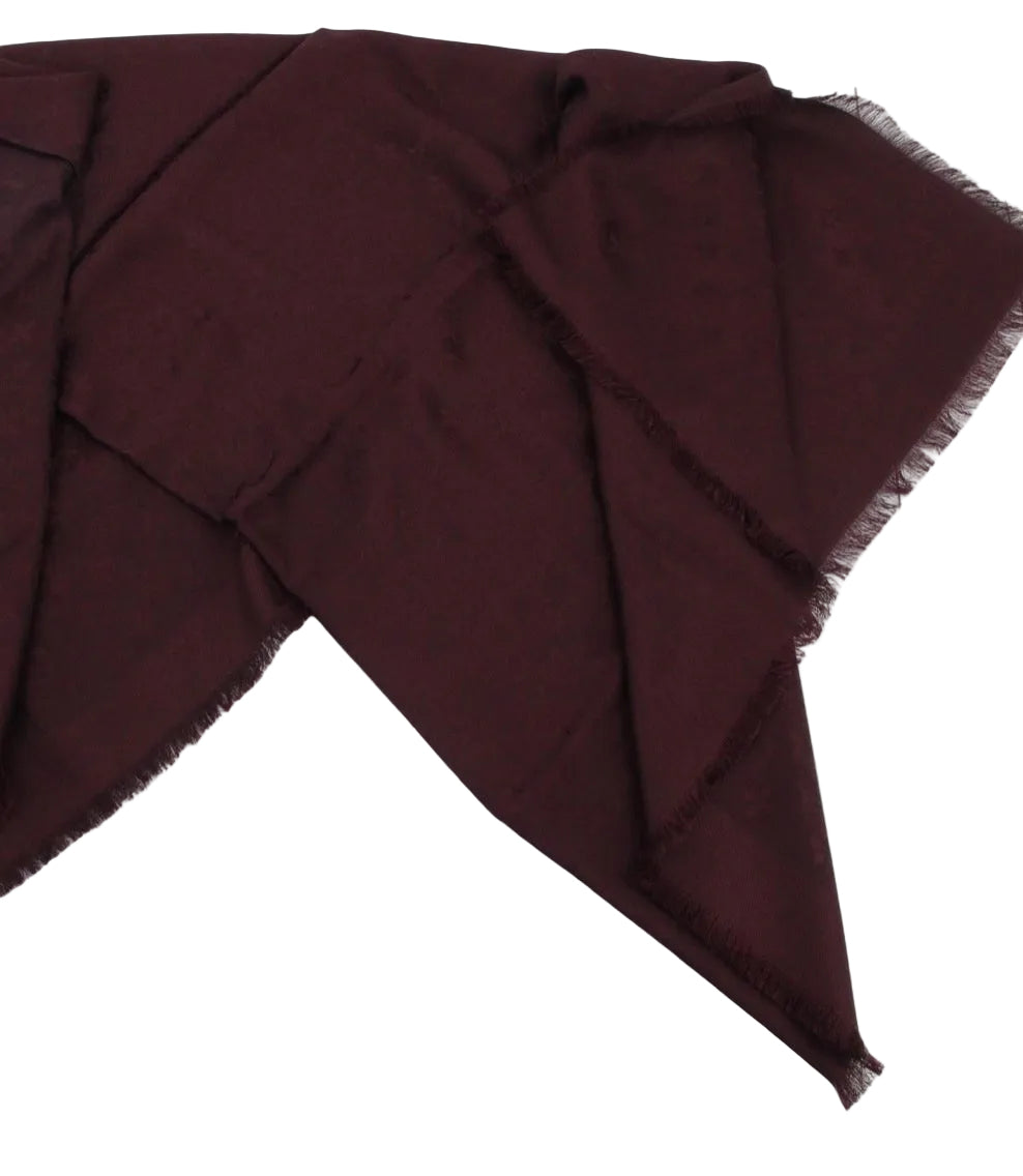 Pre-Owned Louis Vuitton Monogram Blanket Shawl (Burgundy) LOU.A.1015