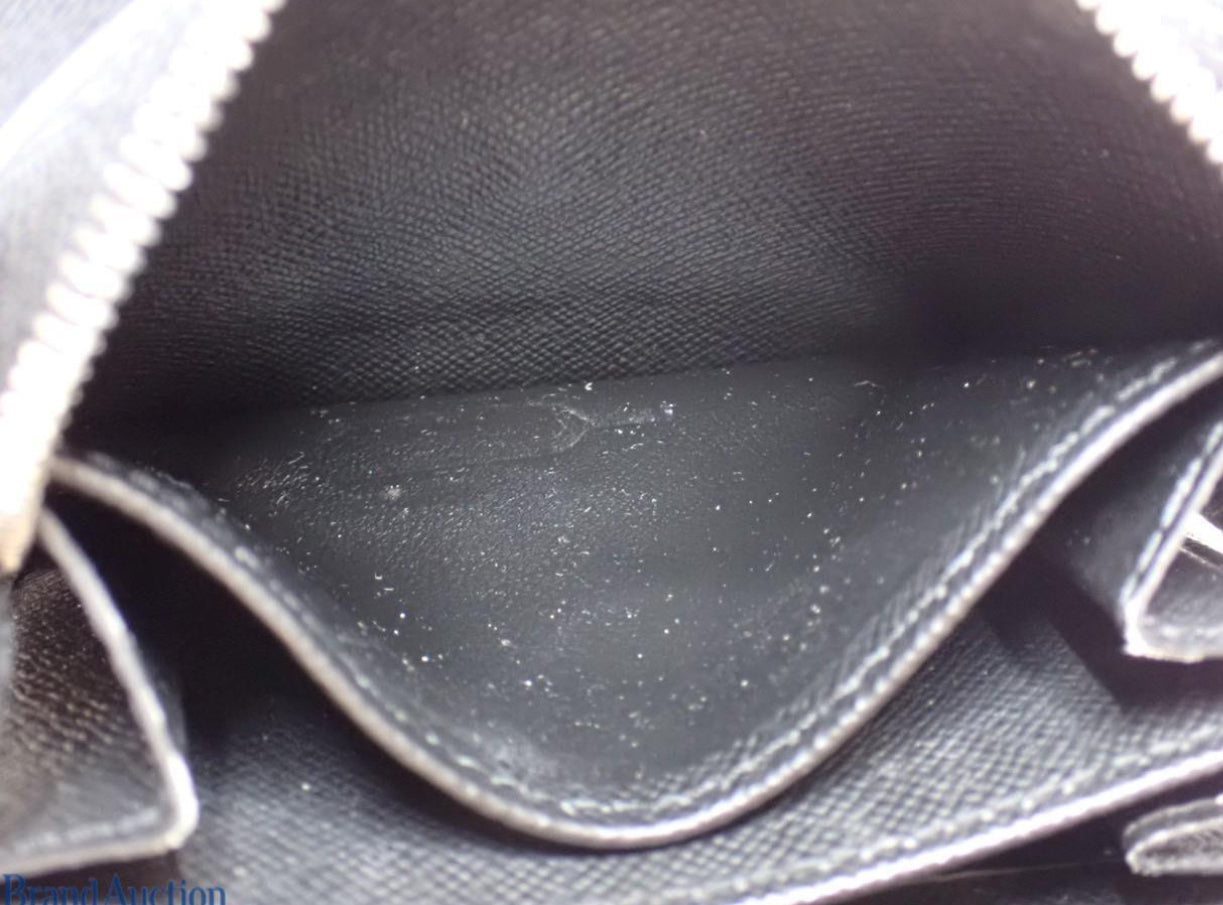 Pre-owned Louis Vuitton Zippy Coin Purse Epi Leather Wallet (Black) LOU.S.1133