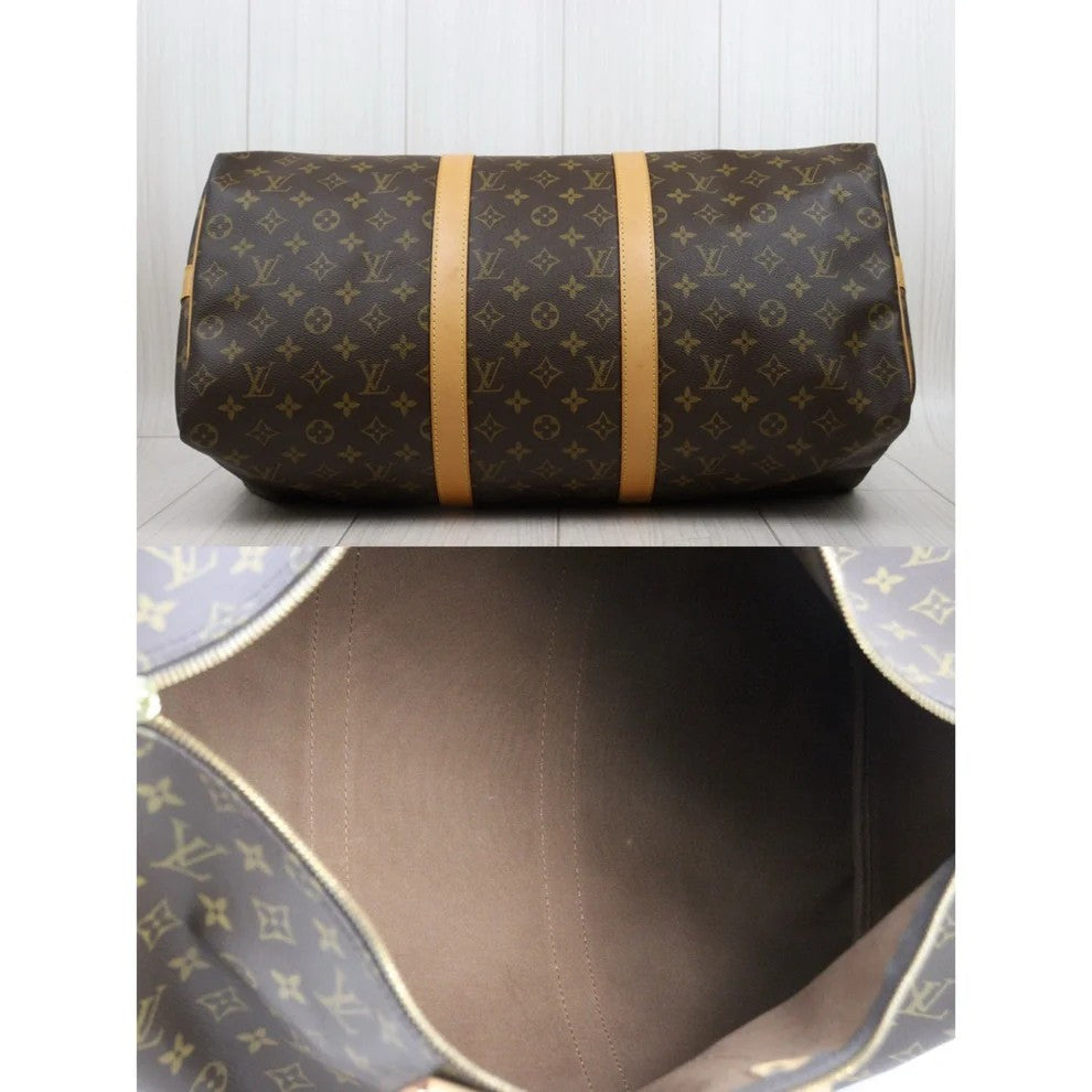 Pre-Owned Louis Vuitton Keepall 50 Bandoulier Monogram Coated Canvas Travel Bag LOU.T.1012
