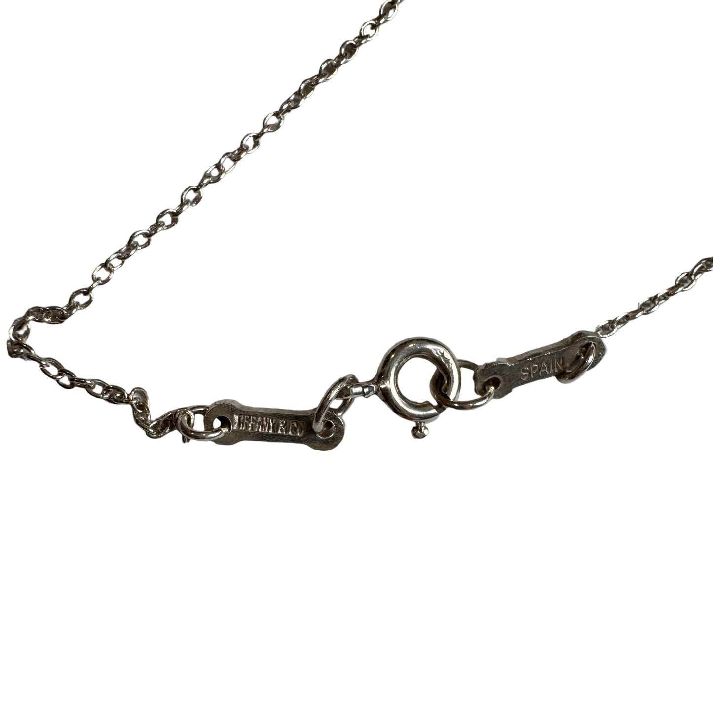 Pre-Owned Tiffany Sterling Silver Open Heart Necklace