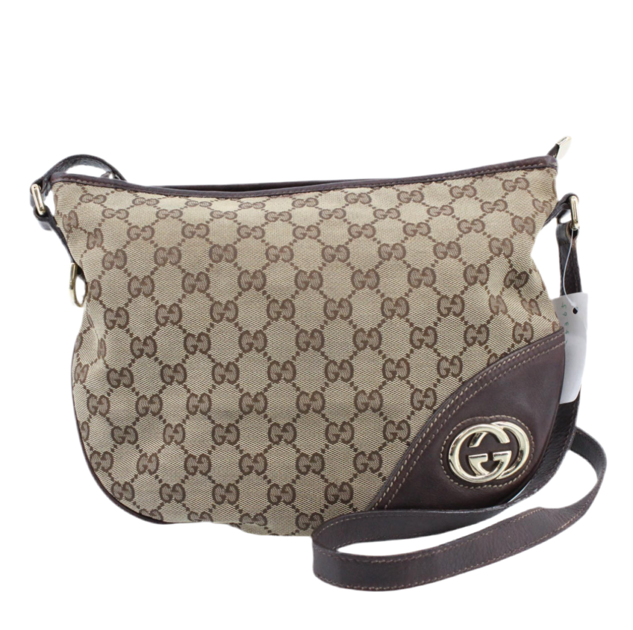 Pre-Owned Gucci Brit GG Canvas Crossbody GUC.B.1031