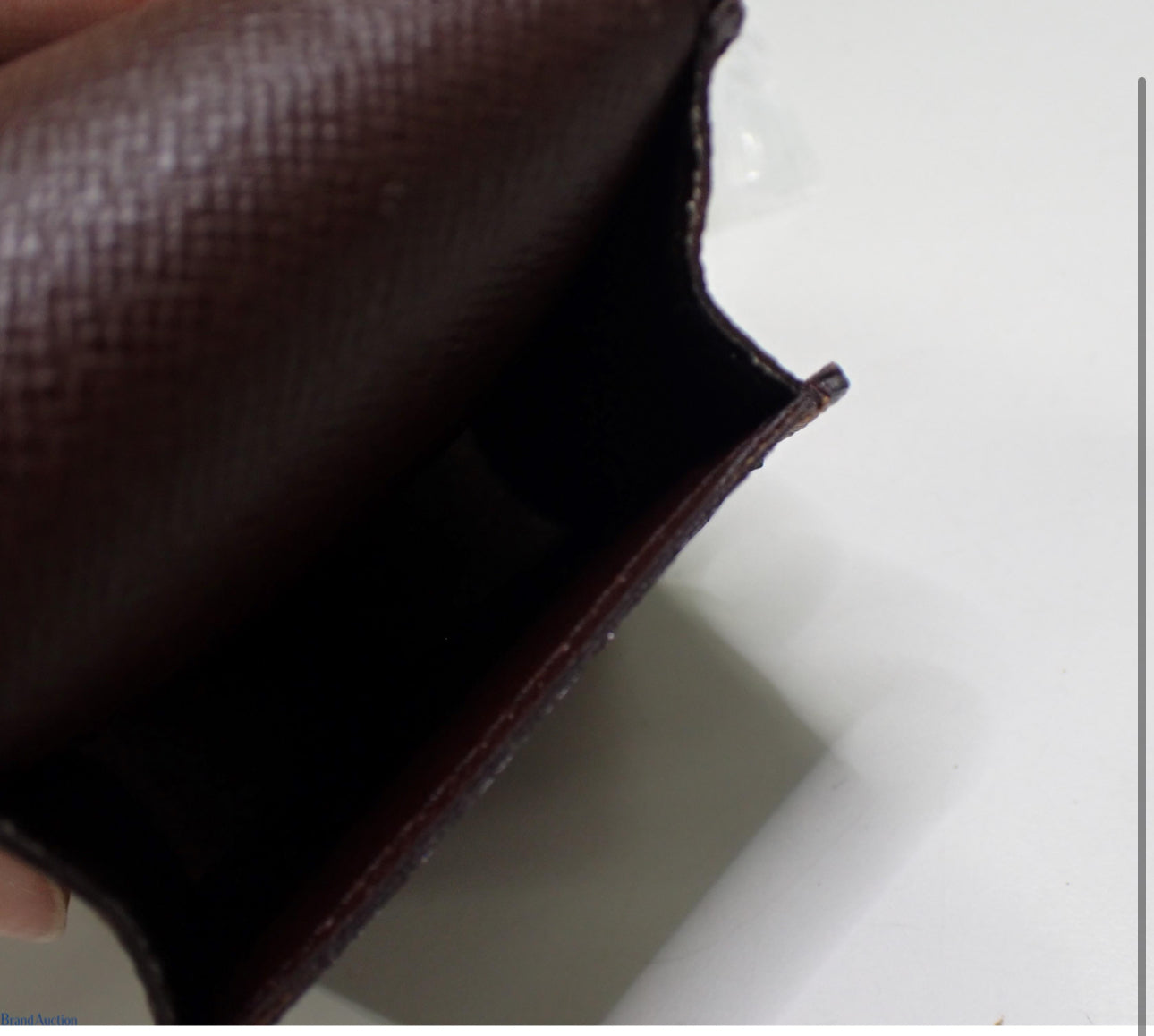 Preowned Louis Vuitton Vintage Mini Pouch Damier Ebene Canvas-LOU.S.1099