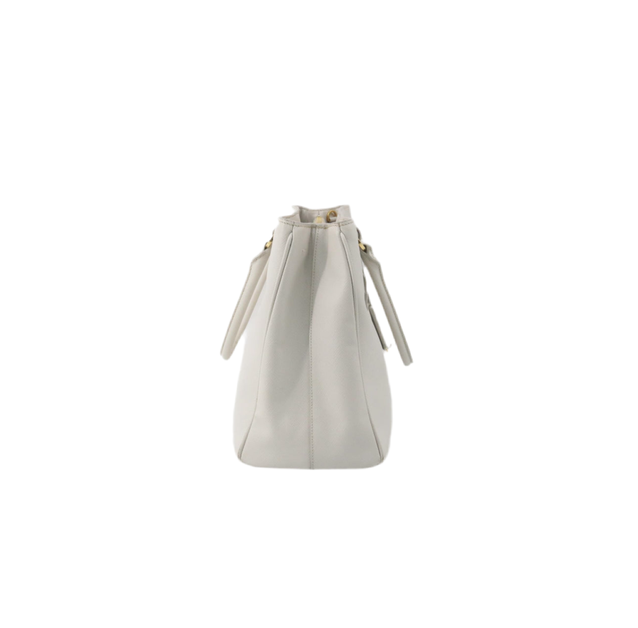 Pre-Owned Prada Galleria Saffiano Leather Shoulder Bag (Cream)