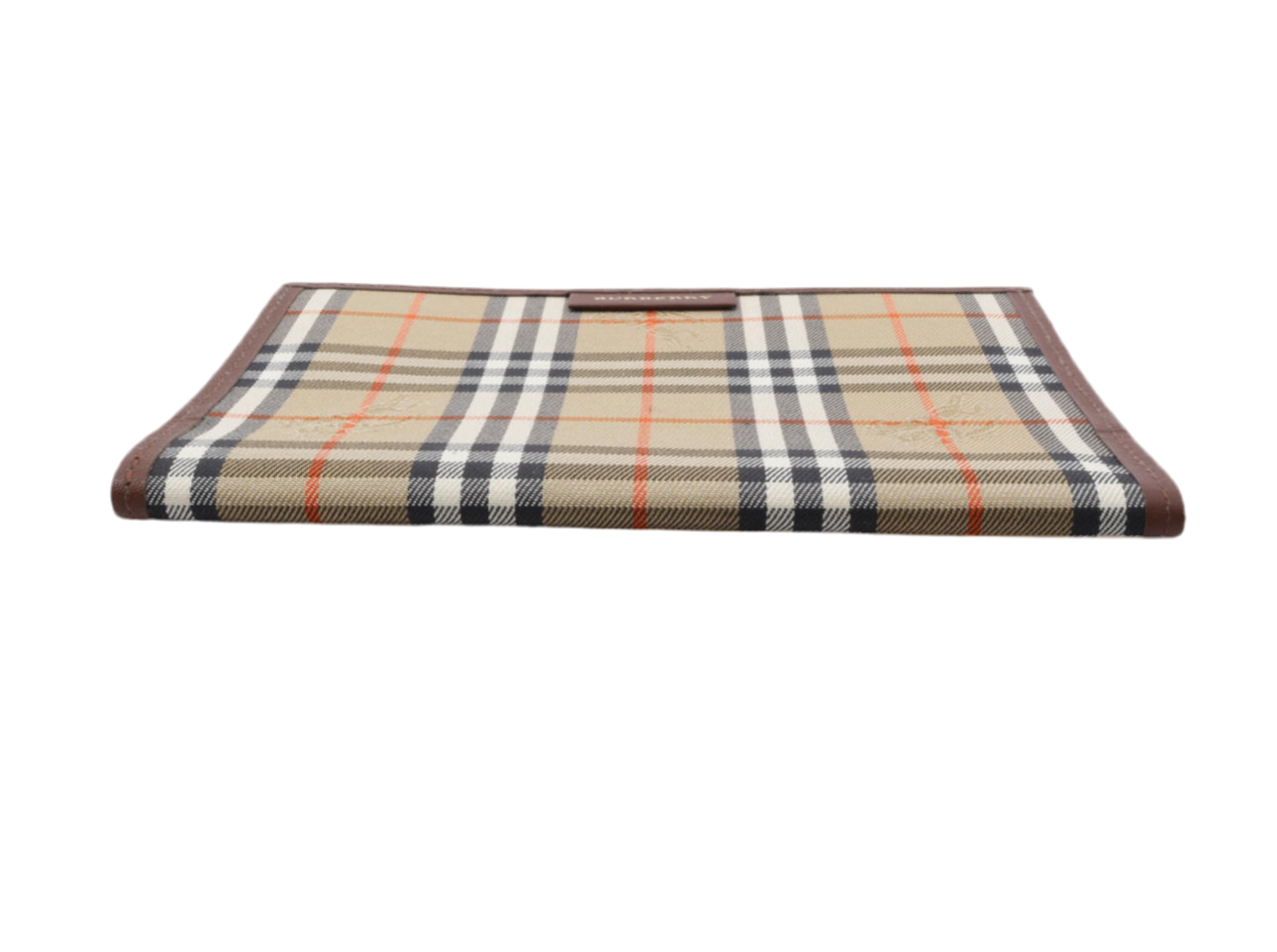 Preowned Burberry Haymark Check & Leather Agenda Cover-BUR.S.1002