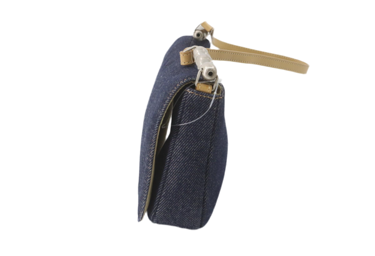 Pre-Owned Dior Malice Denim Shoulder Bag (Blue)