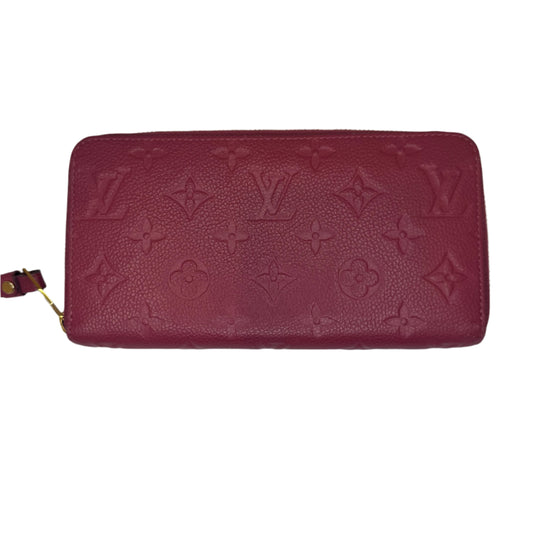Pre-Owned Louis Vuitton Zippy Long Empreinte Leather Wallet (Rose Pink)