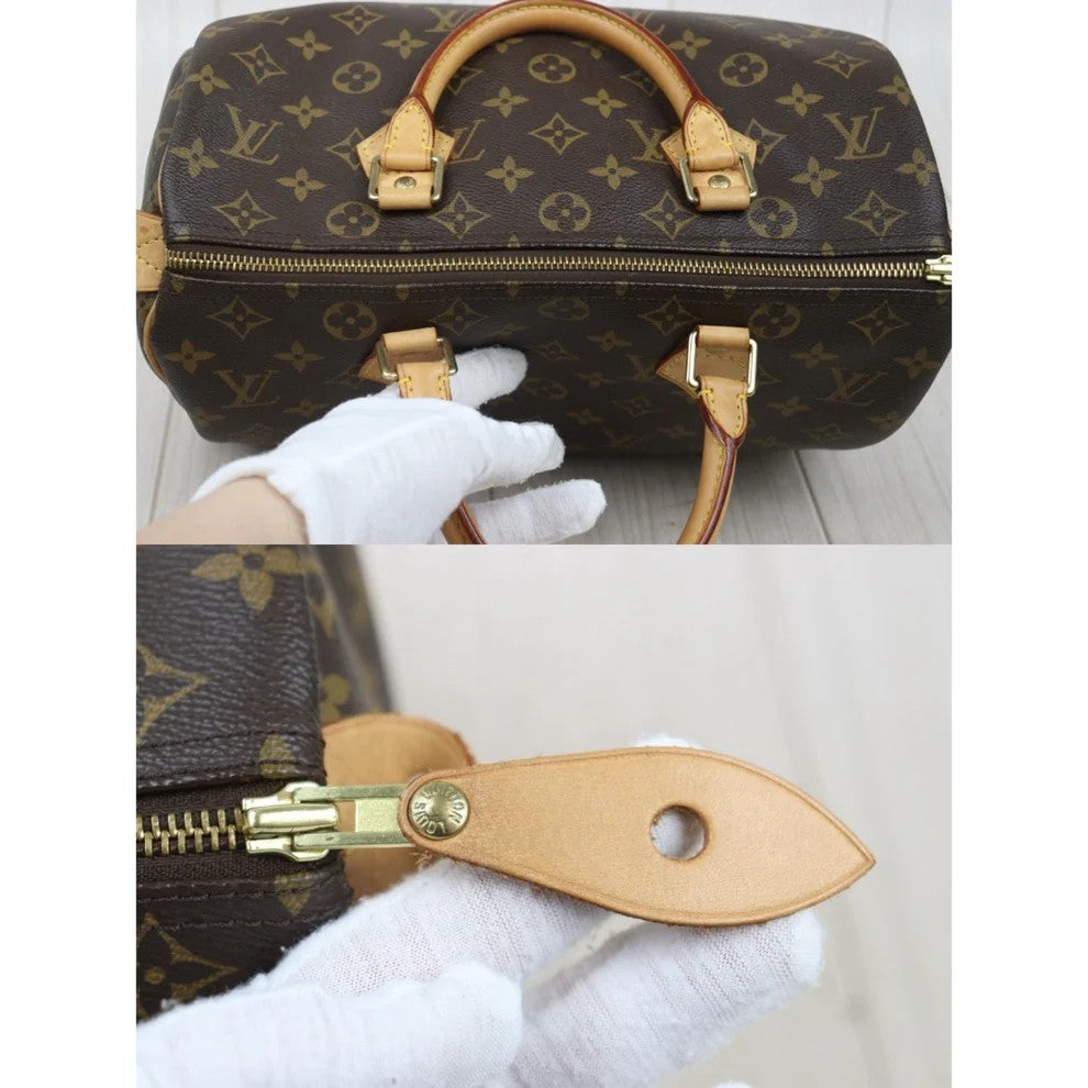 Pre-Owned Louis Vuitton Speedy 30 Monogram Coated Canvas Top Handle LOU.B.1084