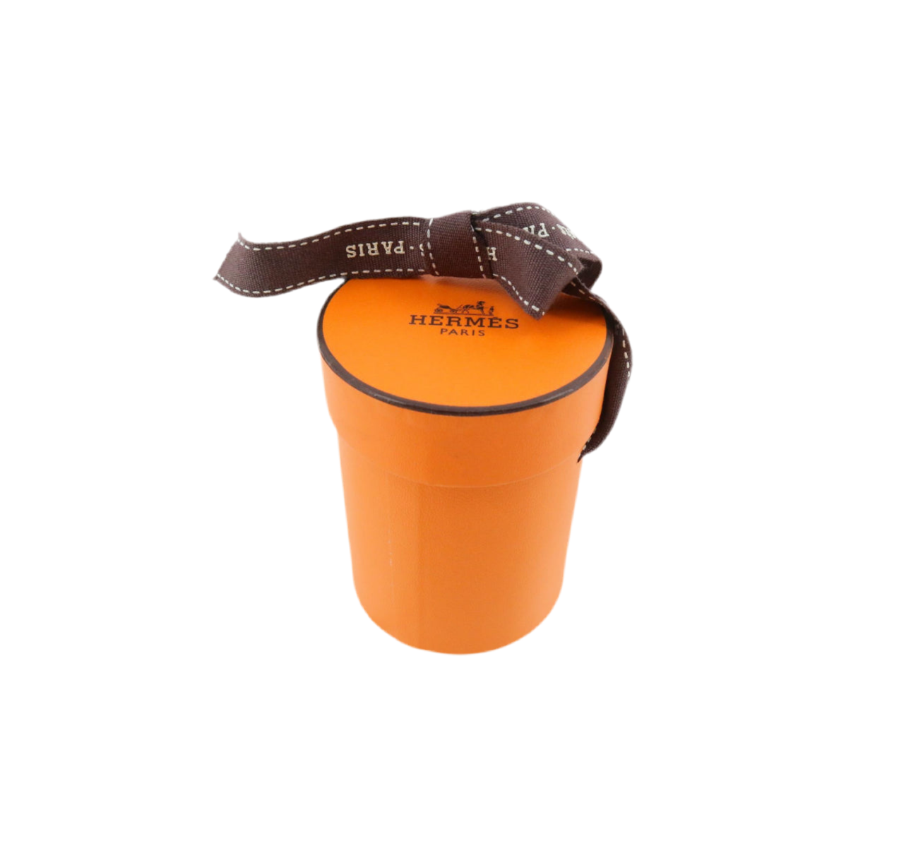 Pre-Owned Hermes Silk Twilly Orange
