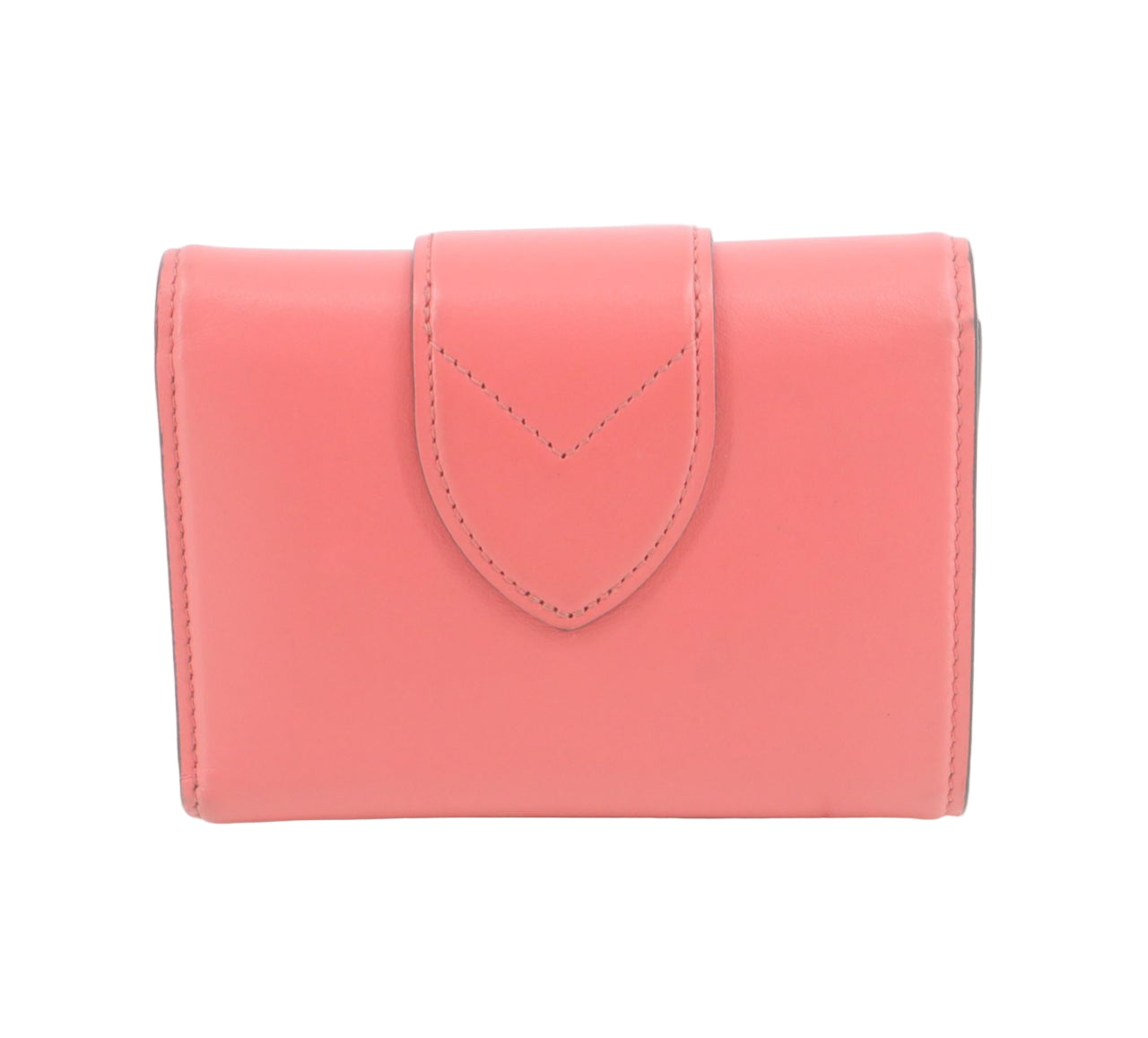 Pre-Owned Louis Vuitton Port Neuf Smooth Leather Bifold Wallet (Pink & Blue) LOU.S.1143