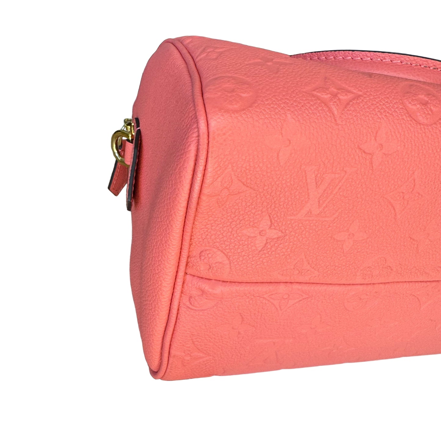 Pre-Owned Louis Vuitton Speedy 25 Empreinte Leather Bandolier Crossbody (Pink) LOU.B.1095