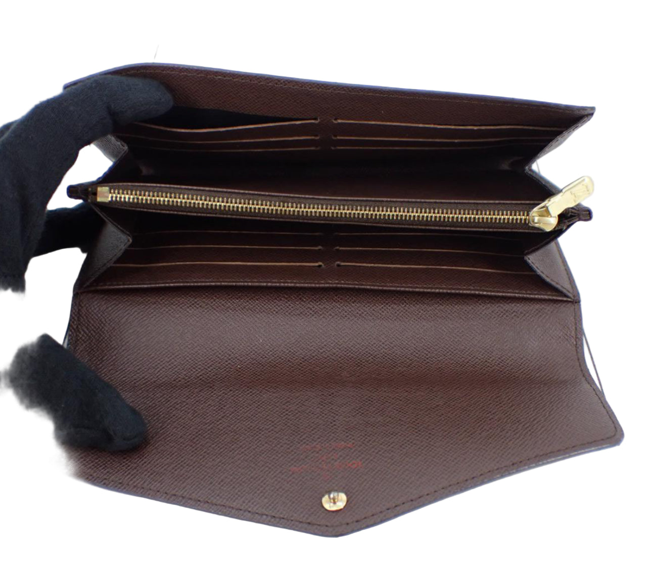 Pre-Owned Louis Vuitton Sarah Damier Ebene Long Wallet LOU.S.1151