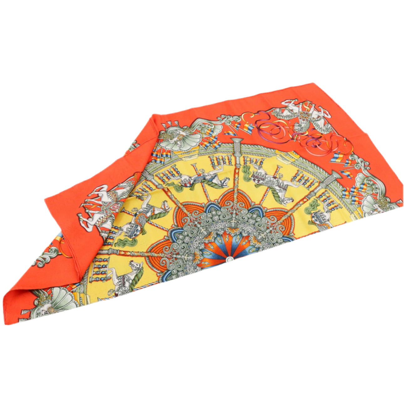 Pre-Owned Hermes Carre 90 Lunapark Silk Scarf