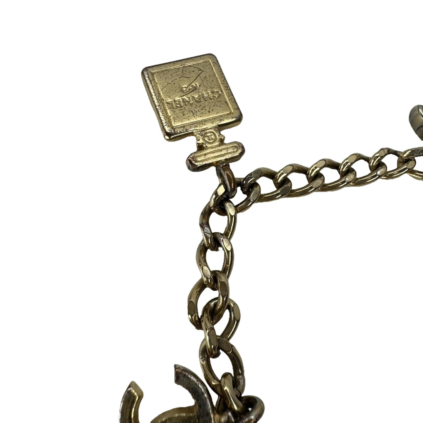 Pre-Owned Chanel 2002 Coco Mark & Perfume Charm Bracelet CHA.J.1141