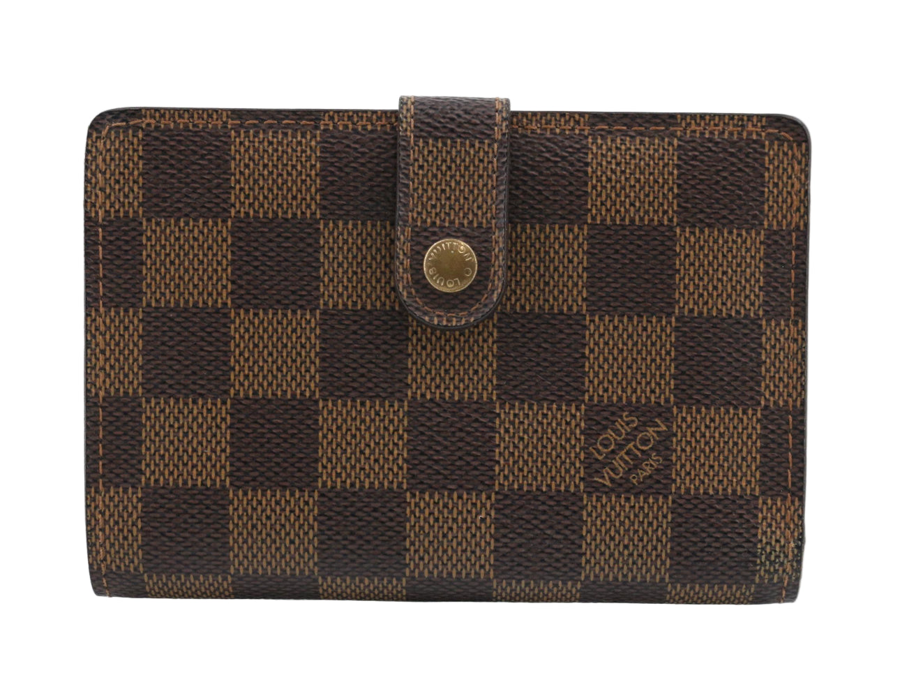 Pre-Owned Louis Vuitton Portefeuille Viennois Damier Ebene Coated Canvas Wallet LOU.S.1149