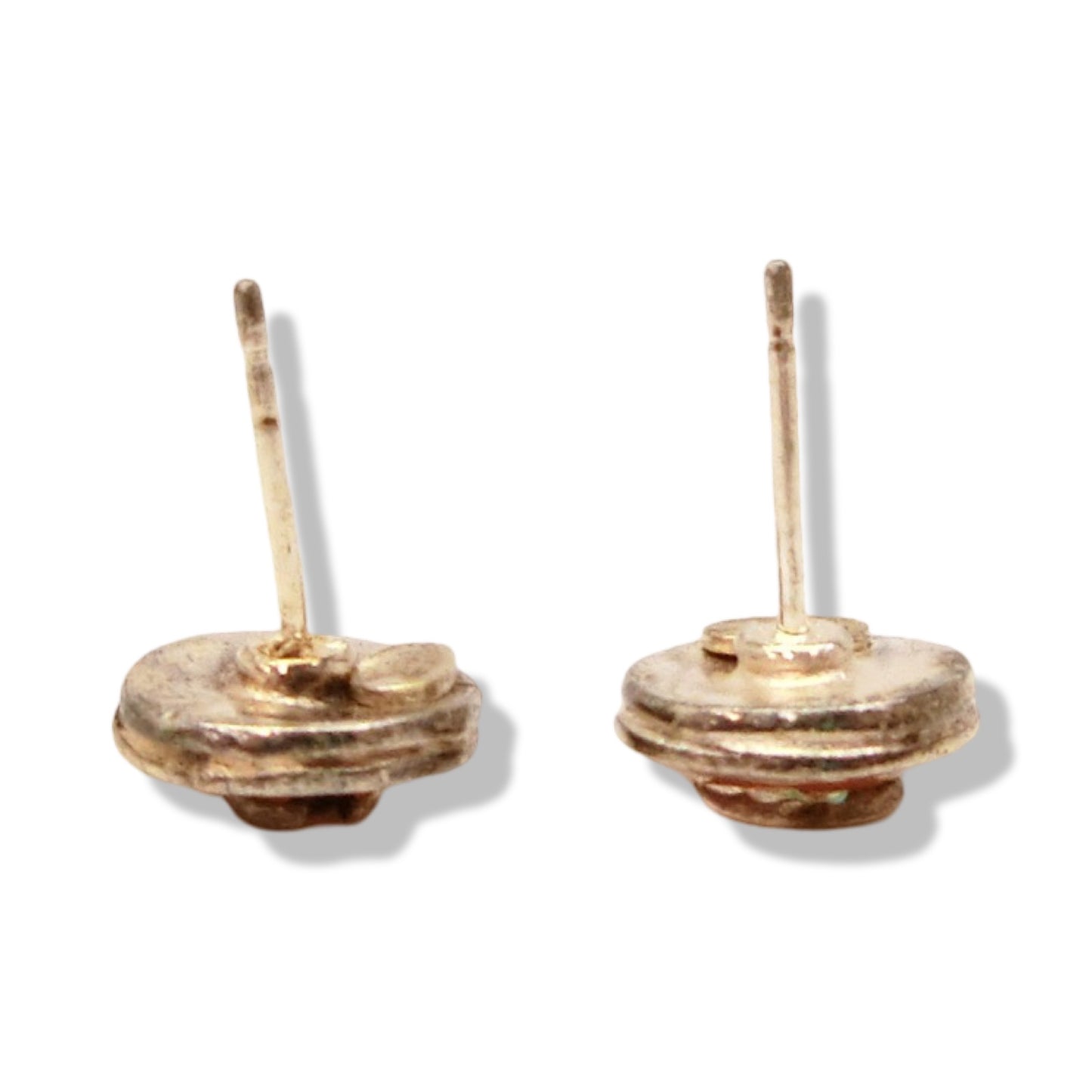 Pre-Owned Chanel Orange Acrylic Stud Earrings