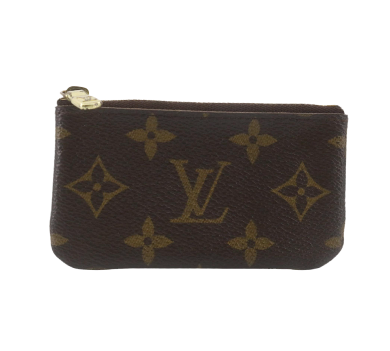 Preowned Louis Vuitton Pochette Cle Monogram Canvas Card Holder Missing Key Hook-LOU.S.1088