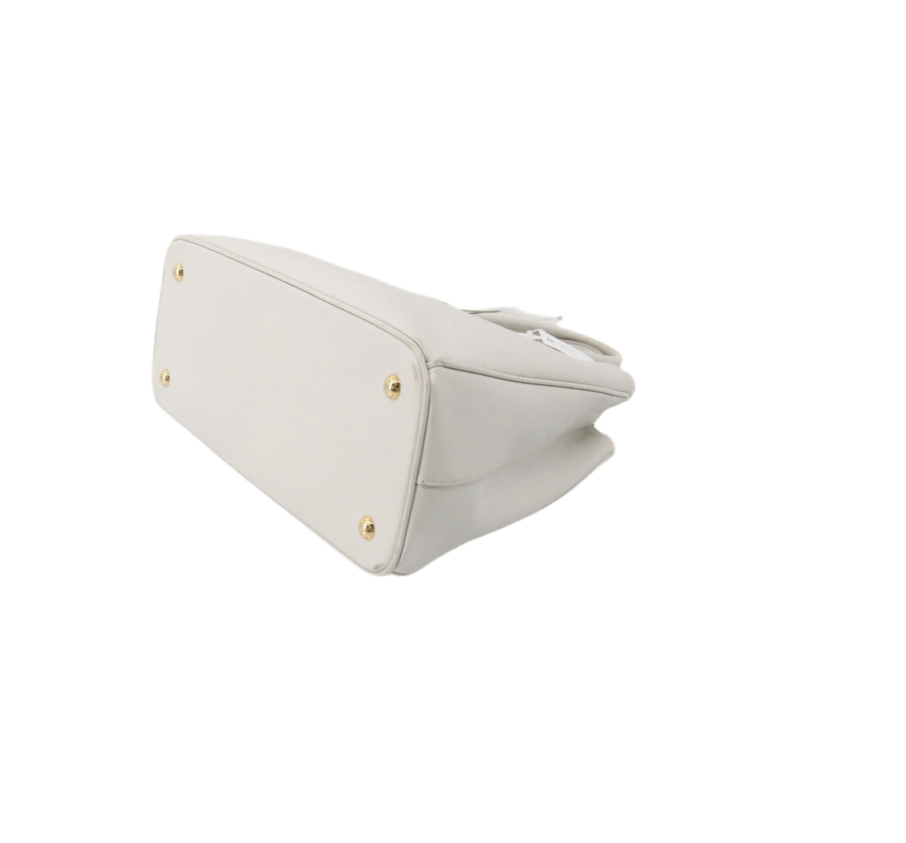Pre-Owned Prada Galleria Saffiano Leather Shoulder Bag (Cream)