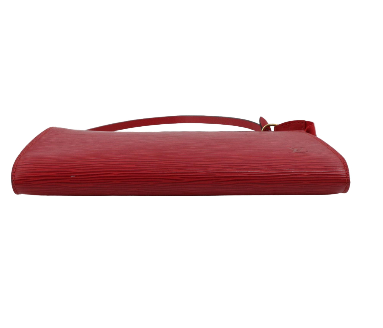 Pre-Owned Louis Vuitton Pochette Accessories Epi Leather Shoulder Bag (Castilian Red) LOU.B.1093