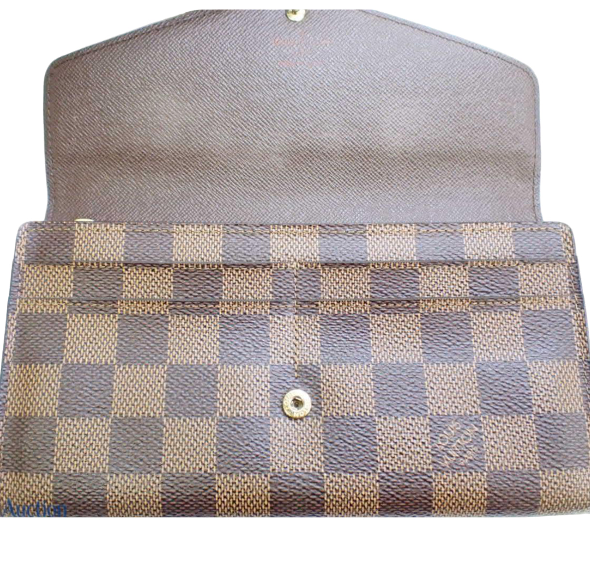 Pre-Owned Louis Vuitton Sarah Damier Ebene Long Wallet LOU.S.1151