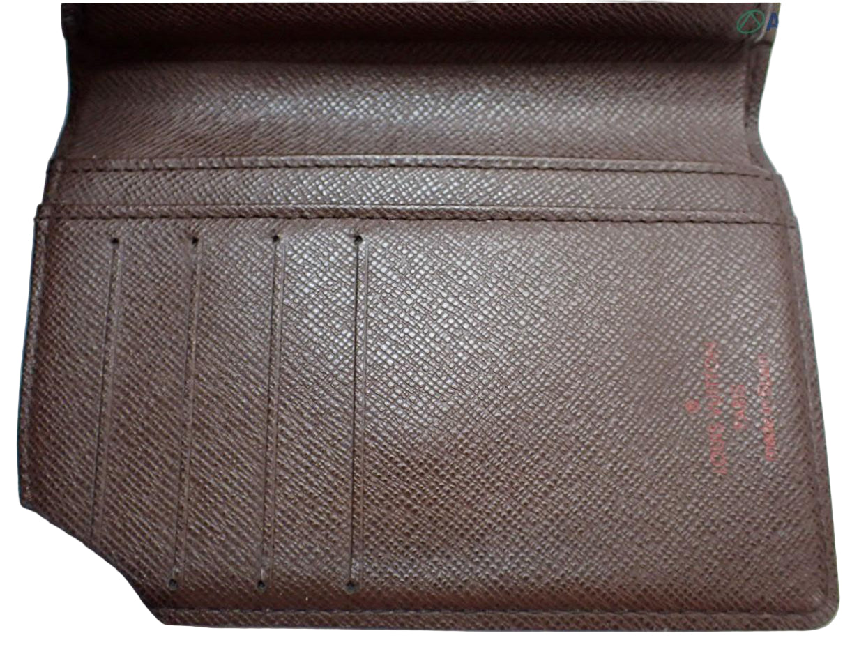 Pre-Owned Louis Vuitton Portefeuille Viennois Damier Ebene Coated Canvas Wallet LOU.S.1149