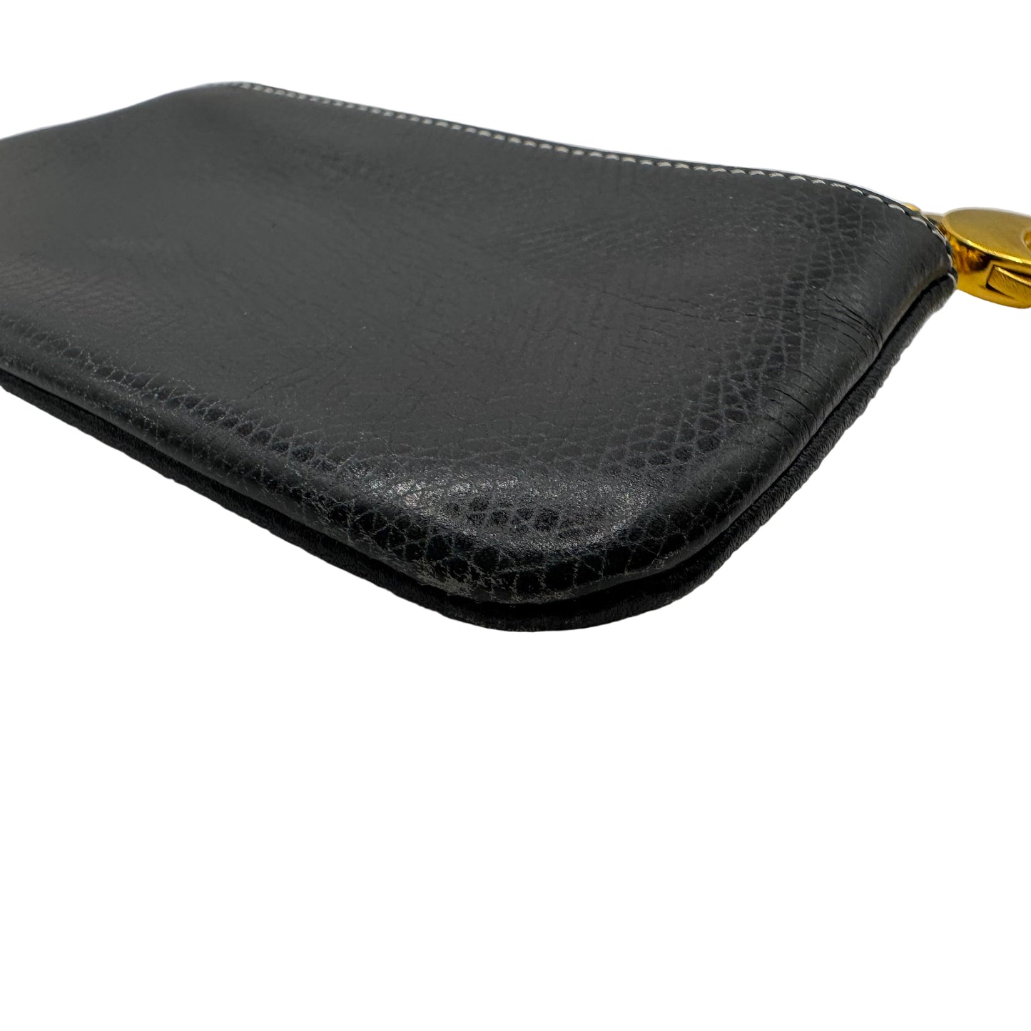 Pre-Owned Loewe Card and Coin Leather Pouch (Navy) LOE.S.1000