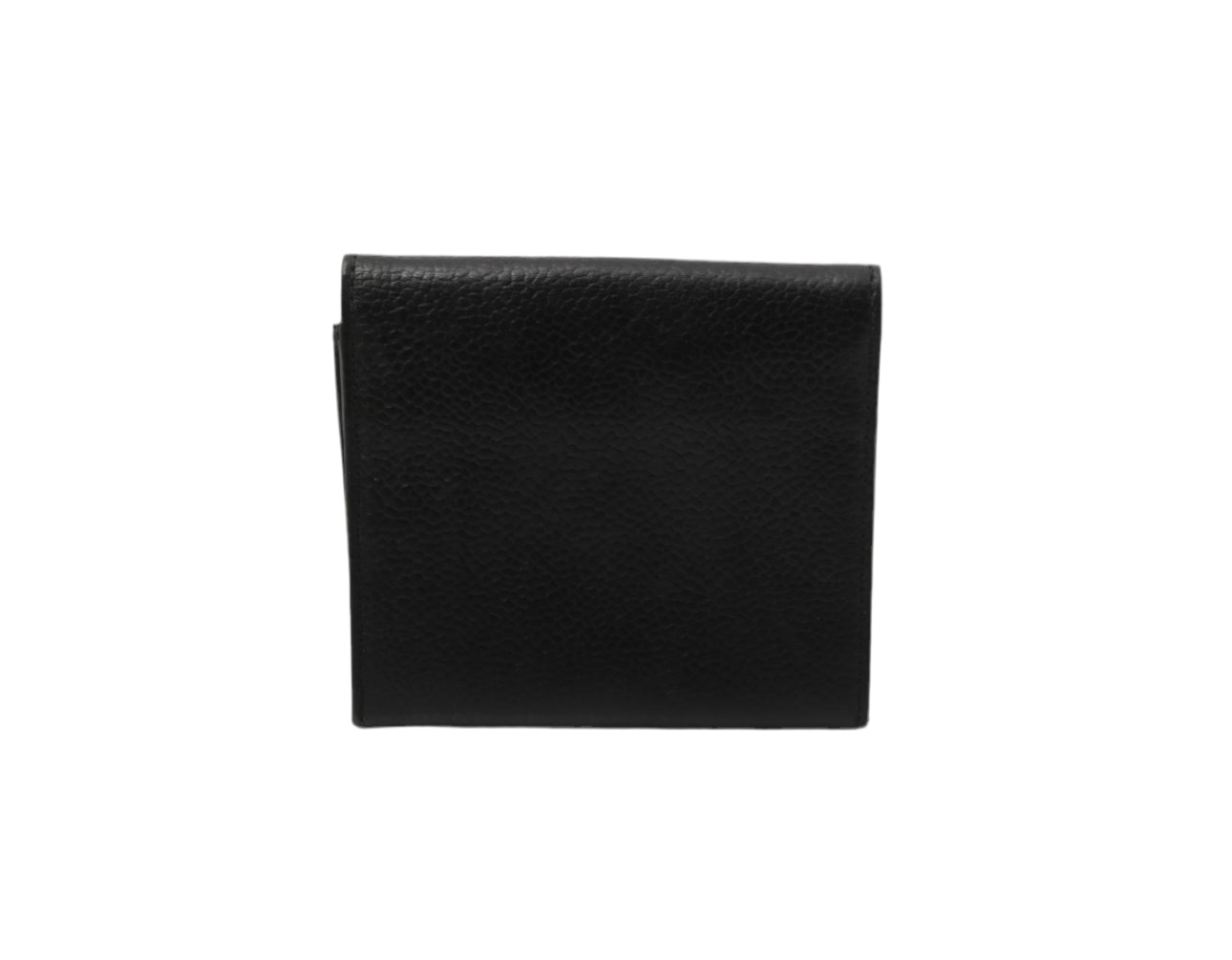 Pre-Owned Chanel Coco Mark Bifold Wallet Caviar Leather (Black)