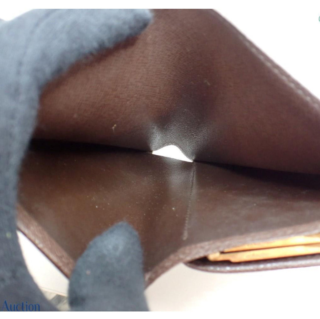 Pre-Owned Louis Vuitton Portefeuille Viennois Damier Ebene Coated Canvas Wallet LOU.S.1149